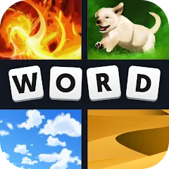Скачать взломанную 4 Pics 1 Word (Картинки 1 Слово)  [МОД Unlocked] - последняя версия apk на Андроид