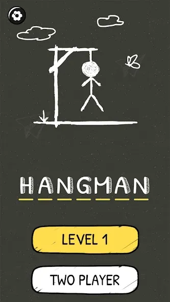 Hangman Words:Two Player Games  [МОД Много денег] Screenshot 2