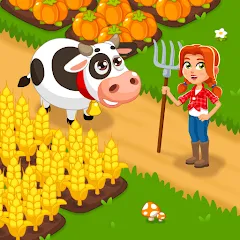 Взломанная Idle Farm Game Offline Clicker  [МОД Все открыто] - полная версия apk на Андроид