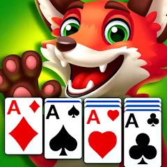 Взлом Solitaire Zoo  [МОД Много монет] - полная версия apk на Андроид