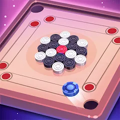 Скачать взломанную Carrom Lure - Disc pool game (Карром Лур)  [МОД Меню] - полная версия apk на Андроид