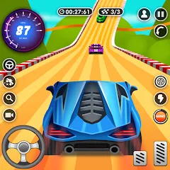 Скачать взломанную Nitro Jump - Car Racing (Нитро Джамп Рейсинг)  [МОД Unlocked] - стабильная версия apk на Андроид