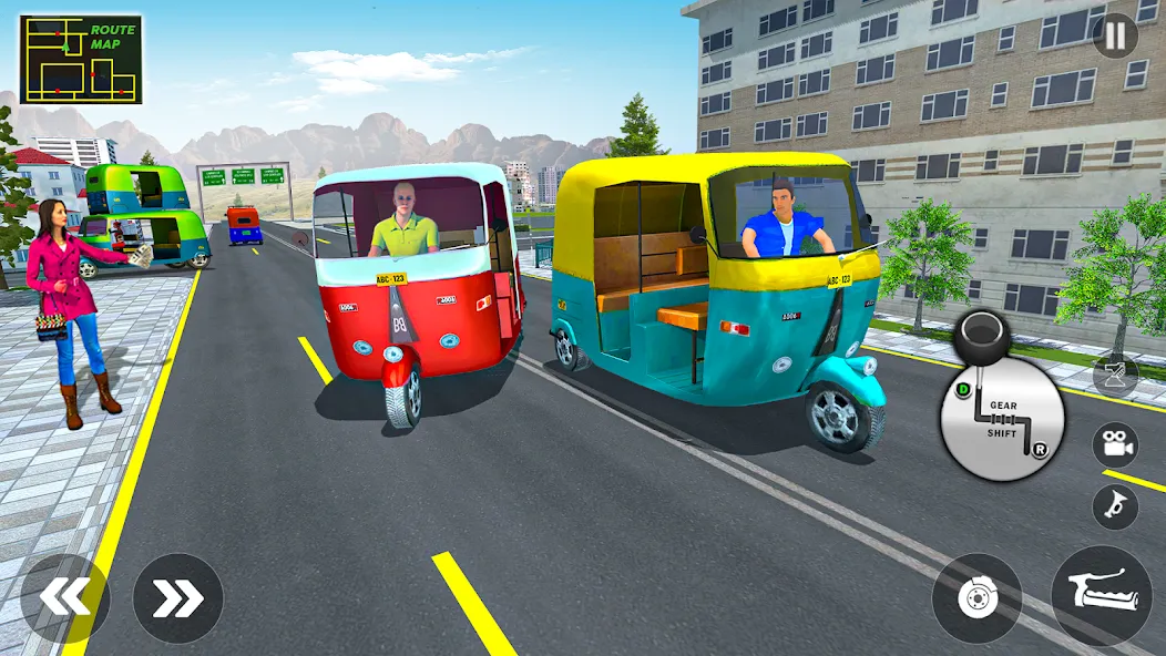 Tuk Tuk Auto Rickshaw Game 3d  [МОД Бесконечные деньги] Screenshot 5