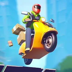 Взлом Moto City: Mad Bike Delivery (Мото Сити)  [МОД Unlocked] - последняя версия apk на Андроид