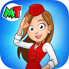 Взлом My Town Airport games for kids (Май Таун)  [МОД Menu] - стабильная версия apk на Андроид