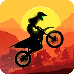 Взломанная Sunset Bike Racer - Motocross (Сансет Байк Рейсер)  [МОД Бесконечные деньги] - последняя версия apk на Андроид