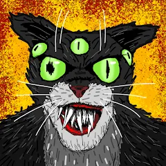 Скачать взломанную Cat Fred Evil Pet. Horror game  [МОД Бесконечные монеты] - последняя версия apk на Андроид