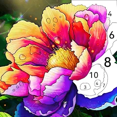 Скачать взломанную Tap Color by Number - Coloring  [МОД Много монет] - стабильная версия apk на Андроид