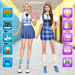 Скачать взлом College Dress Up for Girls (Капель Макеовер)  [МОД Mega Pack] - стабильная версия apk на Андроид