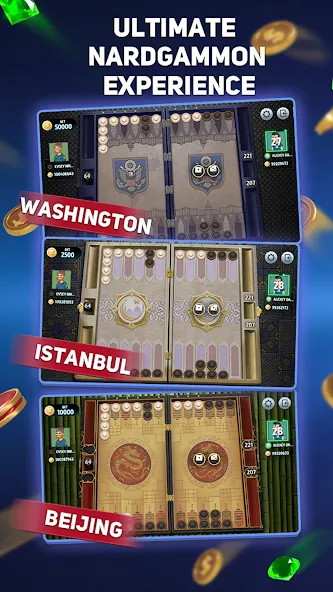 Narde Tournament  [МОД Много денег] Screenshot 2