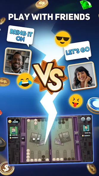 Narde Tournament  [МОД Много денег] Screenshot 4