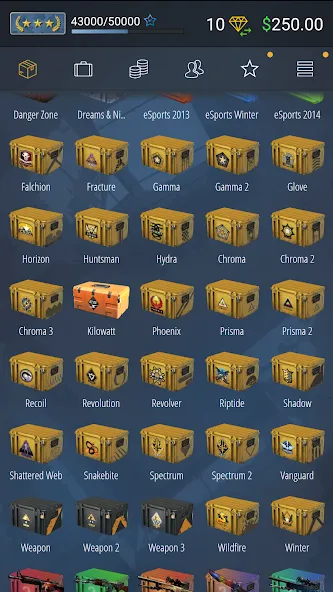 Case Simulator Ultimate CS 2 (Кейс Симулятор Ультимейт ГО)  [МОД Все открыто] Screenshot 2