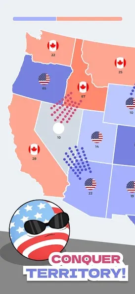 State Battle Conquer Territory (Конквер Стейт)  [МОД Все открыто] Screenshot 3