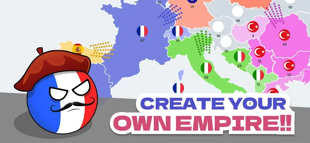 State Battle Conquer Territory (Конквер Стейт)  [МОД Все открыто] Screenshot 5