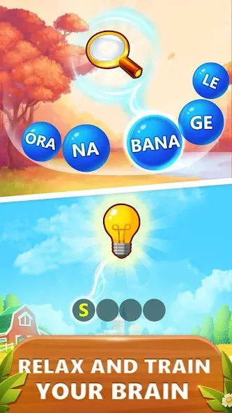 Word Bubble Puzzle - Word Game  [МОД Все открыто] Screenshot 4